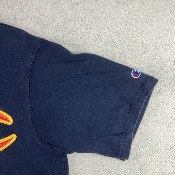 Champion Shirt Adult Large Black Embroidered Logo Sports Casual Outdoors SS Tee - Picture 3 of 13